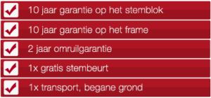 10 jaar garantie 